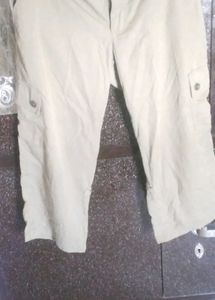 Beige Cargo Pants