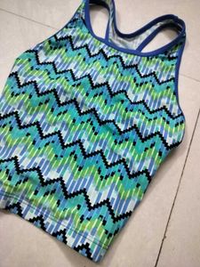 Stylish Geometric Pattern Crop Top