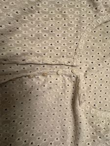 Chic Eyelet Cropped Button-Up Top