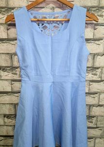 🌟💙Chic Blue Fit &amp; Flare Summer Dress💙🌟
