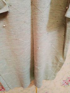 🇳🇿💫🎀Elegant Grey Kurta with green Palazzos