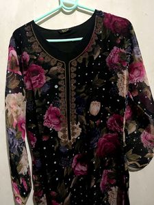 Printed Kurti With Dupatta Set
