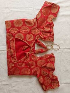 Red Princess cut Blouse