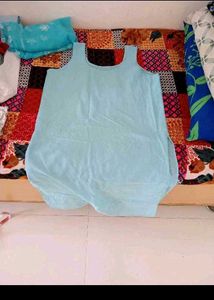 Blue Chikankari Kurti with inner