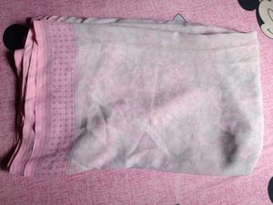 Elegant Pink Floral Saree