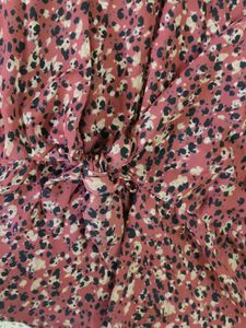 Chic Floral Twist-Front Blouse