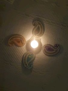 Handcrafted Acrylic Decorative Kundan Rangoli