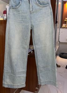 light wash blue baggy jeans