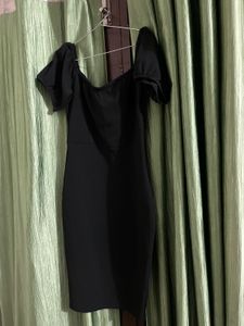 Black half Sleeve Dress