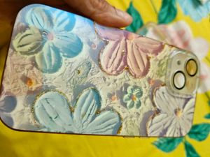 iPhone 15Case Bundle - Floral &amp; Clear Bling