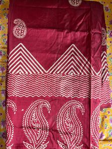Red Pure Silk Saree