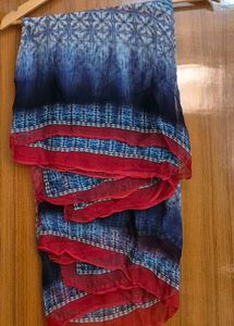 2 blue kurta bottom dupatta