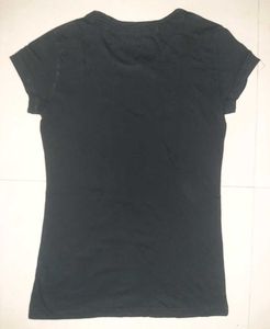 💙 Qjile Black SUPERSTAR Graphic Tee — Y2K