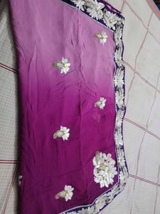 Exquisite Embroidered Saree