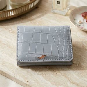 MANGO Croc Embossed Wallet