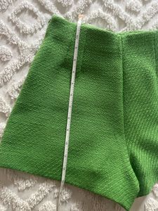 NWT ZARA Green Textured Shorts