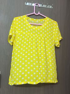 Yellow Polka Dot Top