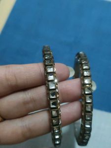 Stylish Embellished Bangles Set