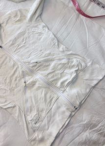 Cream Nike Dri-FIT Zip-Up Hoodie