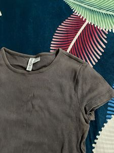 fitted crop tshirt