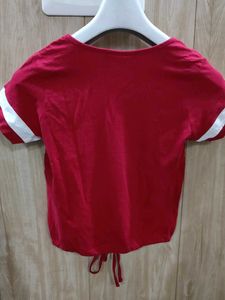 NUON Women's Red Graphic T-Shirt