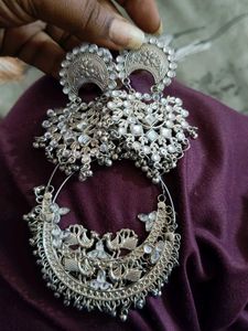 Designer Peacock Jhumka Earrings combo