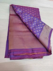Beautiful Purple Silk Saree