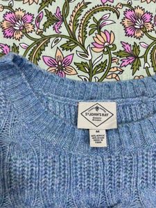St. John’s Bay Blue Oversized Cable Knit Sweater M
