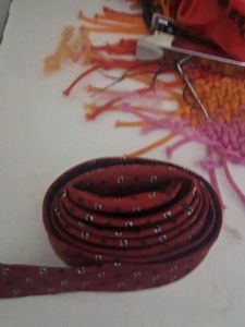 Burgundy Patterned Tie