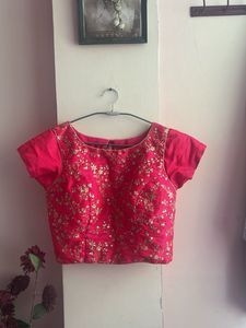 Stunning Pink Embroidered Blouse