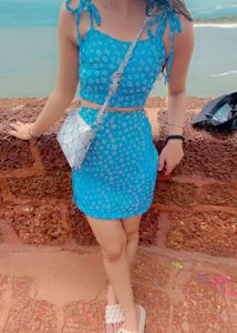 Cute Blue Floral Co-ord Set