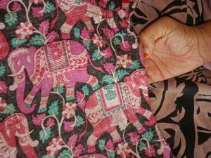 Vibrant Elephant Print shirt kurthi