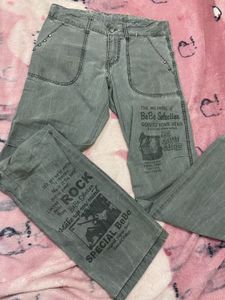 y2k grey bootcut Jeans