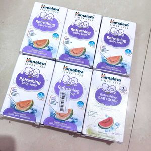 Pack of 6 Himalaya Refreshing Baby Soap, 125g EACH