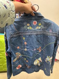 Denim Embroidered Jacket