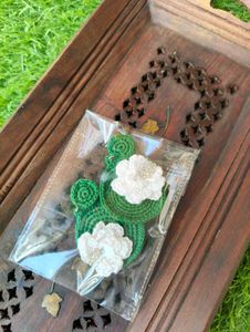 Handmade Floral Crochet Earrings