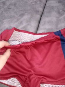 Vintage Red Athletic Shorts