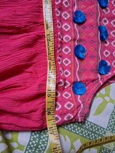 Pink dress/ kurti/ flow pattern