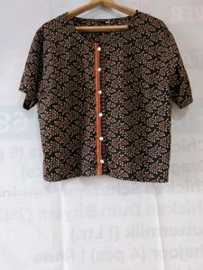 Black Printed Kurta (Women)
