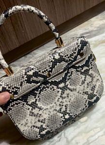 Stylish Snake Print Handbag