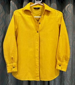 Yellow Button-Down Top