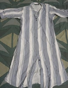 College Girl White Kurta