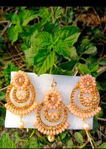 Elegant Indian Kundan Jewelry Set