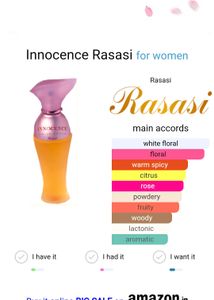 Rasasi Innocence Eau De Parfum