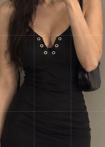 Chic Black Halter Neck Mini Dress