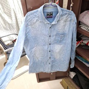 👕 Light Blue Casual Denim Shirt | Stylish & Comfo