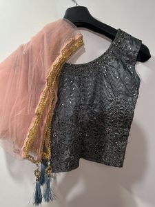 Elegant Pink Ethnic Skirt
