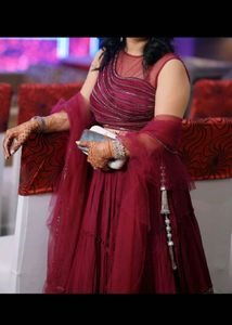 Stunning Maroon Lehenga Choli