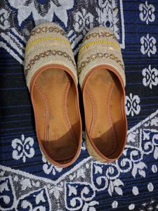 Embellished Juttis - Traditional Indian Flats