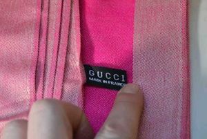 Designer Pink Gucci Scarf